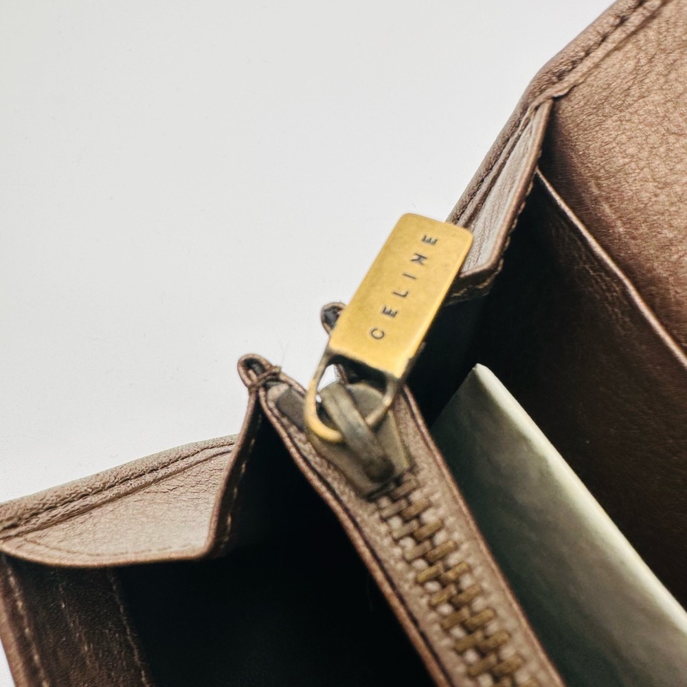 Celine Leather Embossed Monogram Wallet - Picture 11 of 13